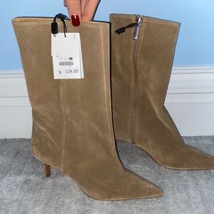 Women’s suede heel boots